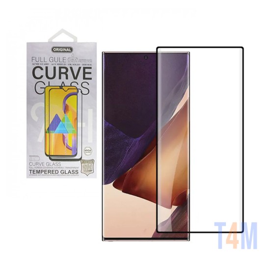 Full Glue Curved Glass Screen Protector for Samsung Galaxy S23 Ultra Transparent